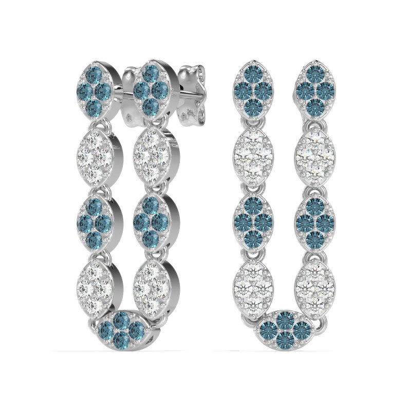 U-Shape Dangling Multiple Ear Hole Earrings