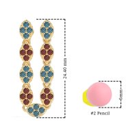 U-Shape Dangling Multiple Ear Hole Earrings