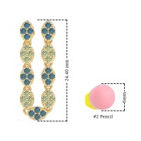 U-Shape Dangling Multiple Ear Hole Earrings