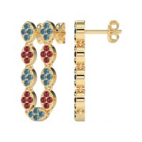 U-Shape Dangling Multiple Ear Hole Earrings
