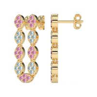 U-Shape Dangling Multiple Ear Hole Earrings