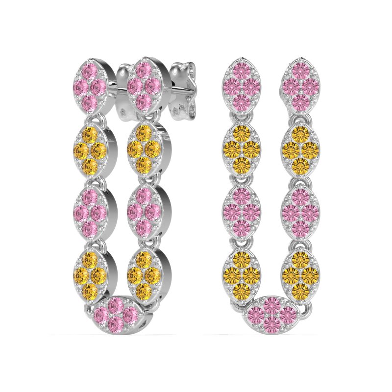 U-Shape Dangling Multiple Ear Hole Earrings