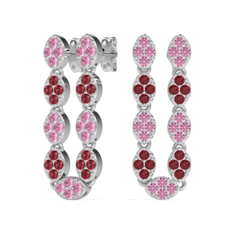 U-Shape Dangling Multiple Ear Hole Earrings