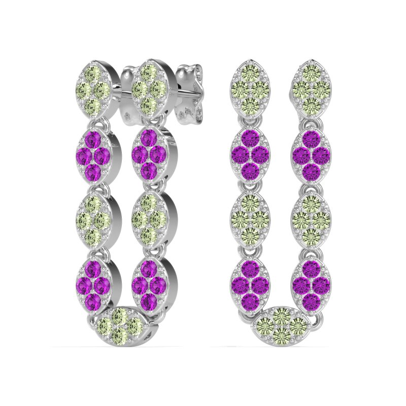 U-Shape Dangling Multiple Ear Hole Earrings