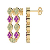 U-Shape Dangling Multiple Ear Hole Earrings