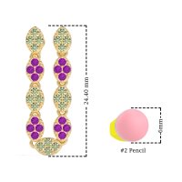 U-Shape Dangling Multiple Ear Hole Earrings