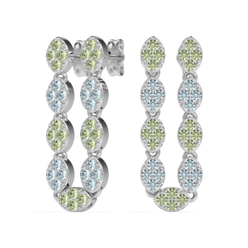 U-Shape Dangling Multiple Ear Hole Earrings