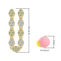 U-Shape Dangling Multiple Ear Hole Earrings