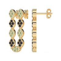 U-Shape Dangling Multiple Ear Hole Earrings