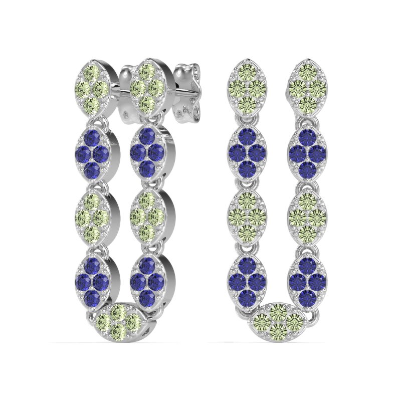 U-Shape Dangling Multiple Ear Hole Earrings