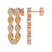 U-Shape Dangling Multiple Ear Hole Earrings