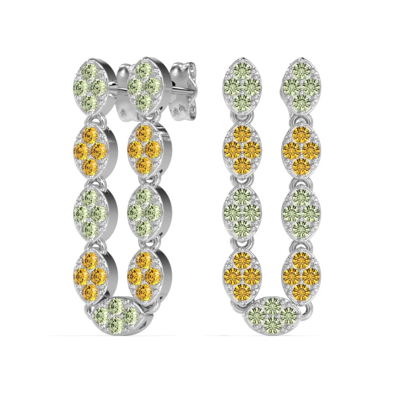 U-Shape Dangling Multiple Ear Hole Earrings