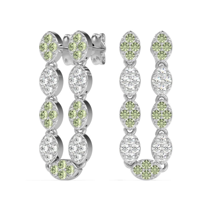 U-Shape Dangling Multiple Ear Hole Earrings