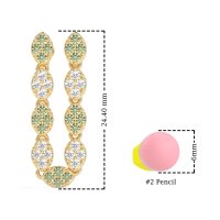 U-Shape Dangling Multiple Ear Hole Earrings