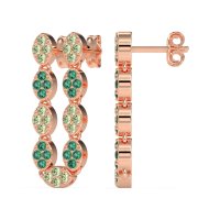 U-Shape Dangling Multiple Ear Hole Earrings