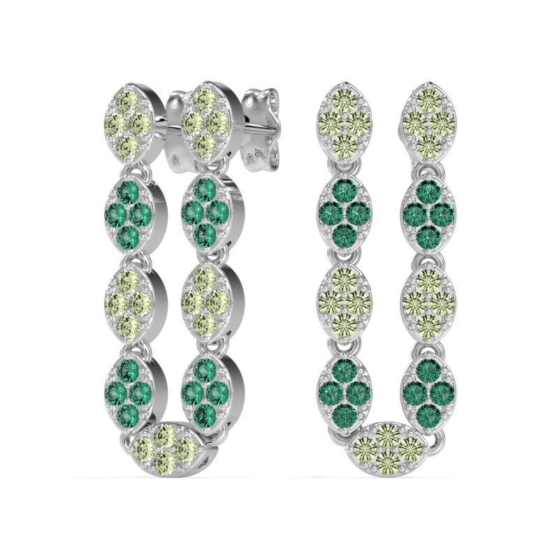 U-Shape Dangling Multiple Ear Hole Earrings