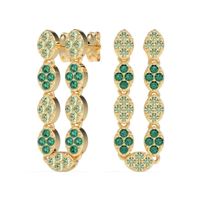 U-Shape Dangling Multiple Ear Hole Earrings