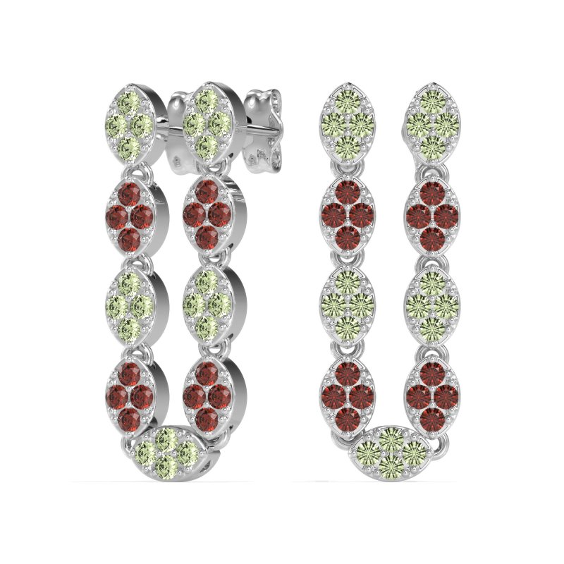 U-Shape Dangling Multiple Ear Hole Earrings