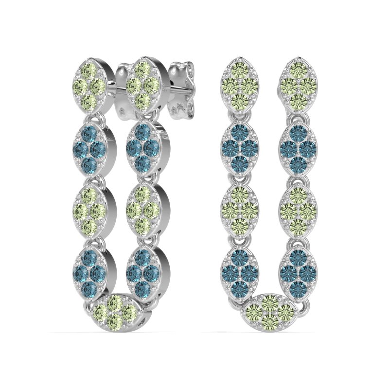 U-Shape Dangling Multiple Ear Hole Earrings