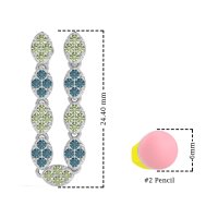 U-Shape Dangling Multiple Ear Hole Earrings
