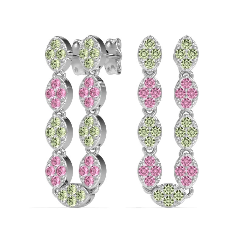U-Shape Dangling Multiple Ear Hole Earrings