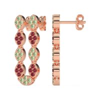 U-Shape Dangling Multiple Ear Hole Earrings