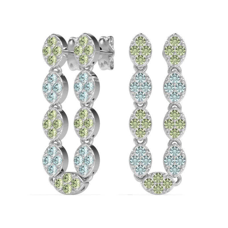 U-Shape Dangling Multiple Ear Hole Earrings