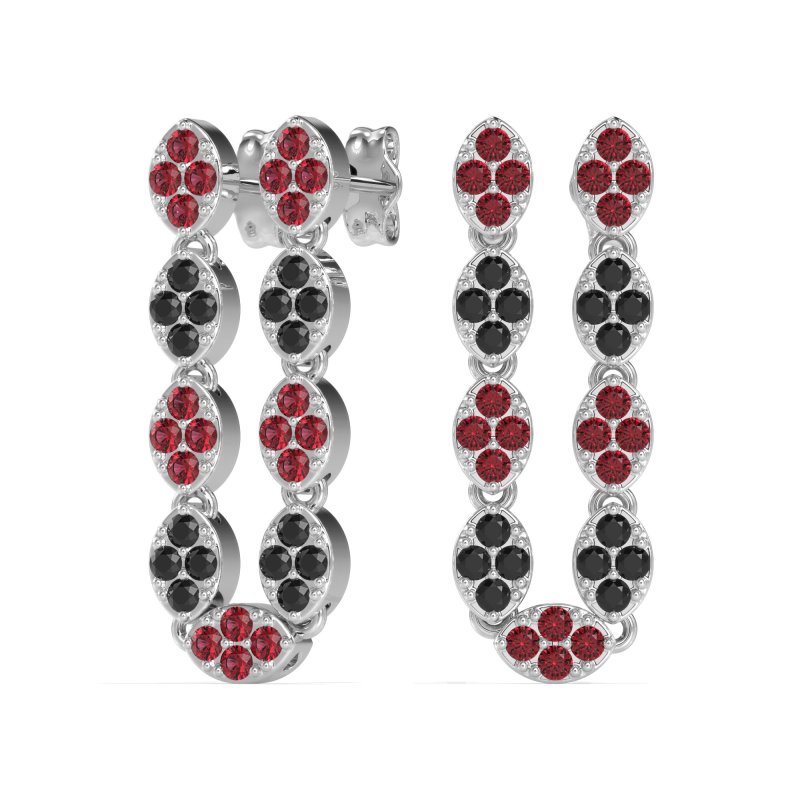U-Shape Dangling Multiple Ear Hole Earrings