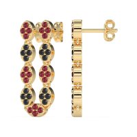 U-Shape Dangling Multiple Ear Hole Earrings