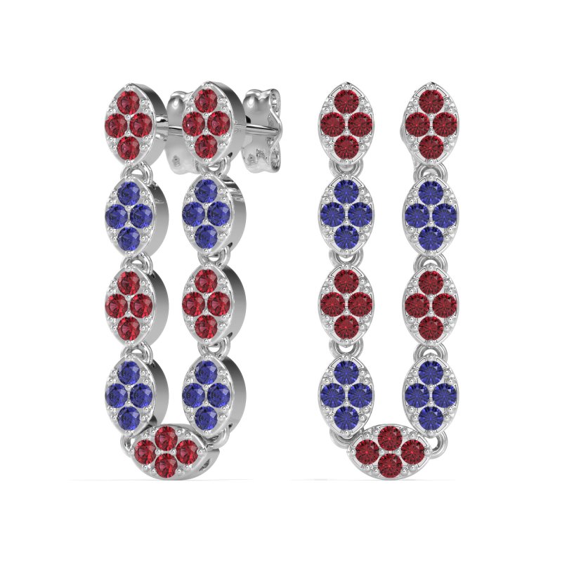U-Shape Dangling Multiple Ear Hole Earrings