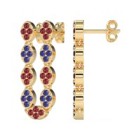 U-Shape Dangling Multiple Ear Hole Earrings