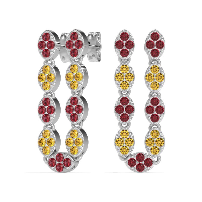 U-Shape Dangling Multiple Ear Hole Earrings