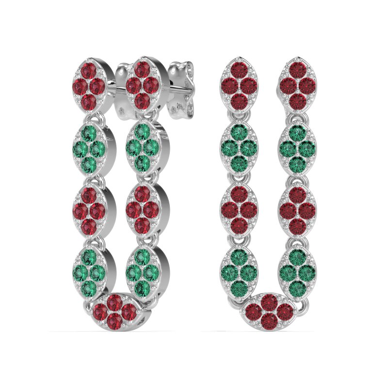 U-Shape Dangling Multiple Ear Hole Earrings