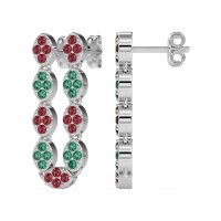 U-Shape Dangling Multiple Ear Hole Earrings