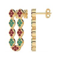 U-Shape Dangling Multiple Ear Hole Earrings