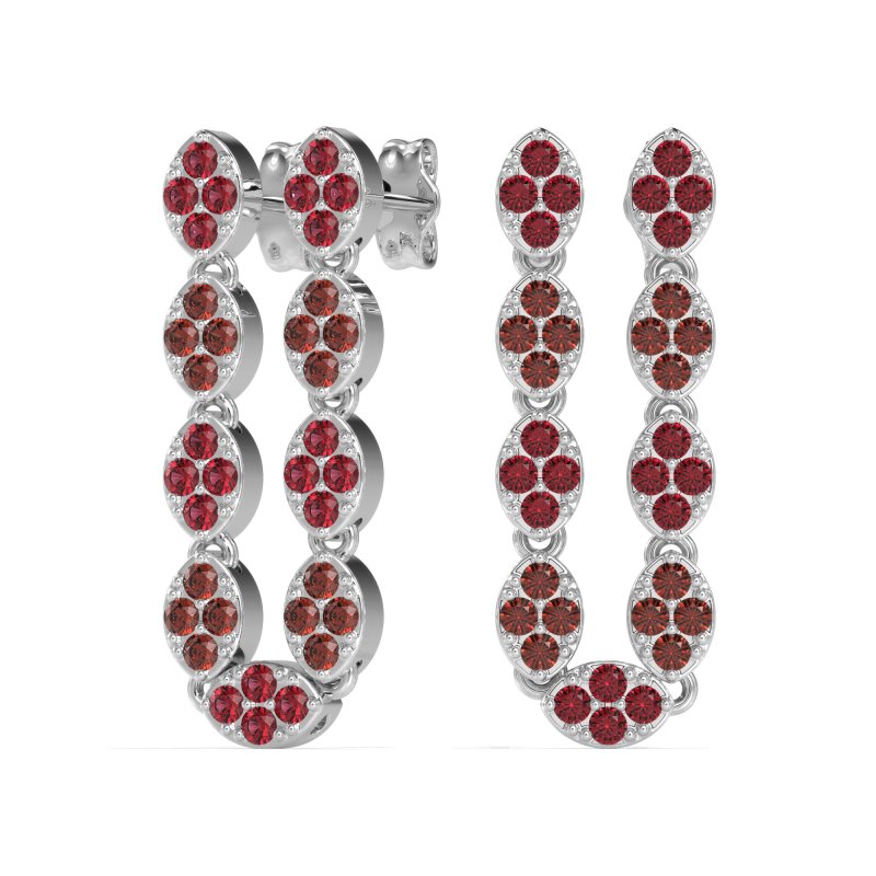 U-Shape Dangling Multiple Ear Hole Earrings