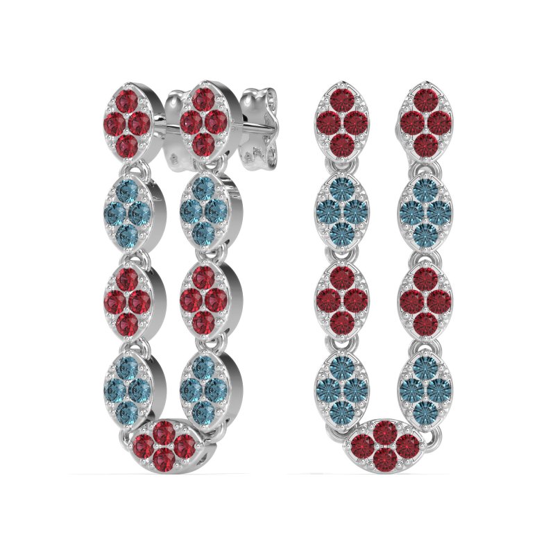 U-Shape Dangling Multiple Ear Hole Earrings