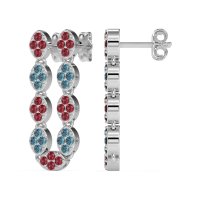 U-Shape Dangling Multiple Ear Hole Earrings