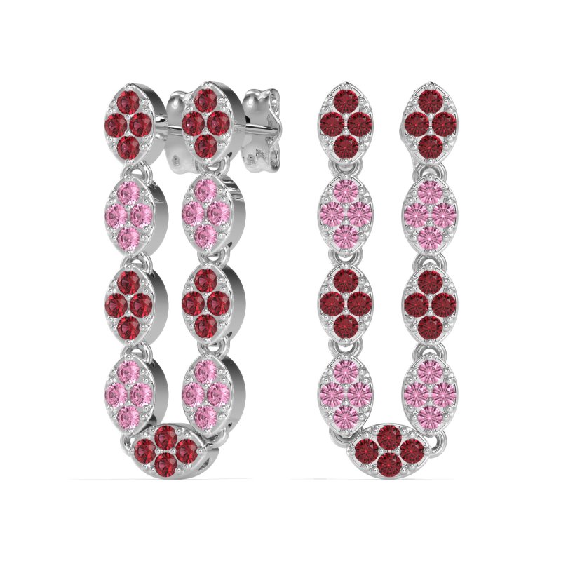 U-Shape Dangling Multiple Ear Hole Earrings