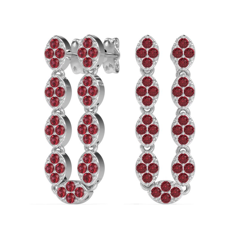 U-Shape Dangling Multiple Ear Hole Earrings