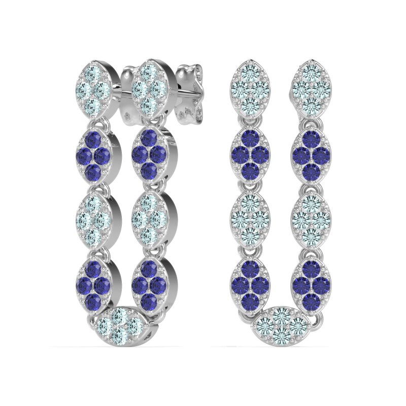 U-Shape Dangling Multiple Ear Hole Earrings