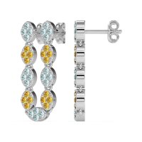 U-Shape Dangling Multiple Ear Hole Earrings