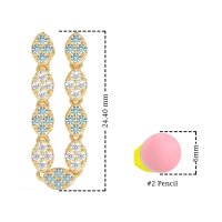 U-Shape Dangling Multiple Ear Hole Earrings