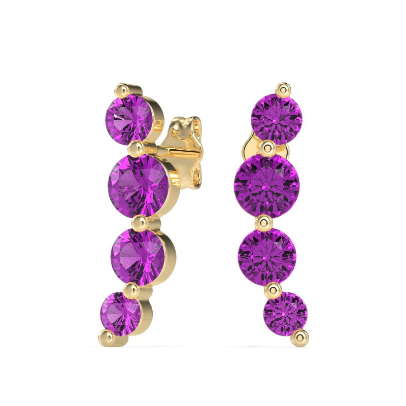 Graduated Ear Crawler Earrings