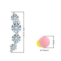 Graduated Ear Crawler Earrings