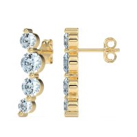 Graduated Ear Crawler Earrings