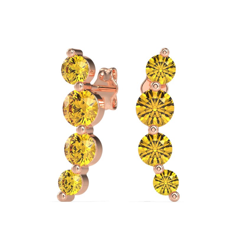 Graduated Ear Crawler Earrings