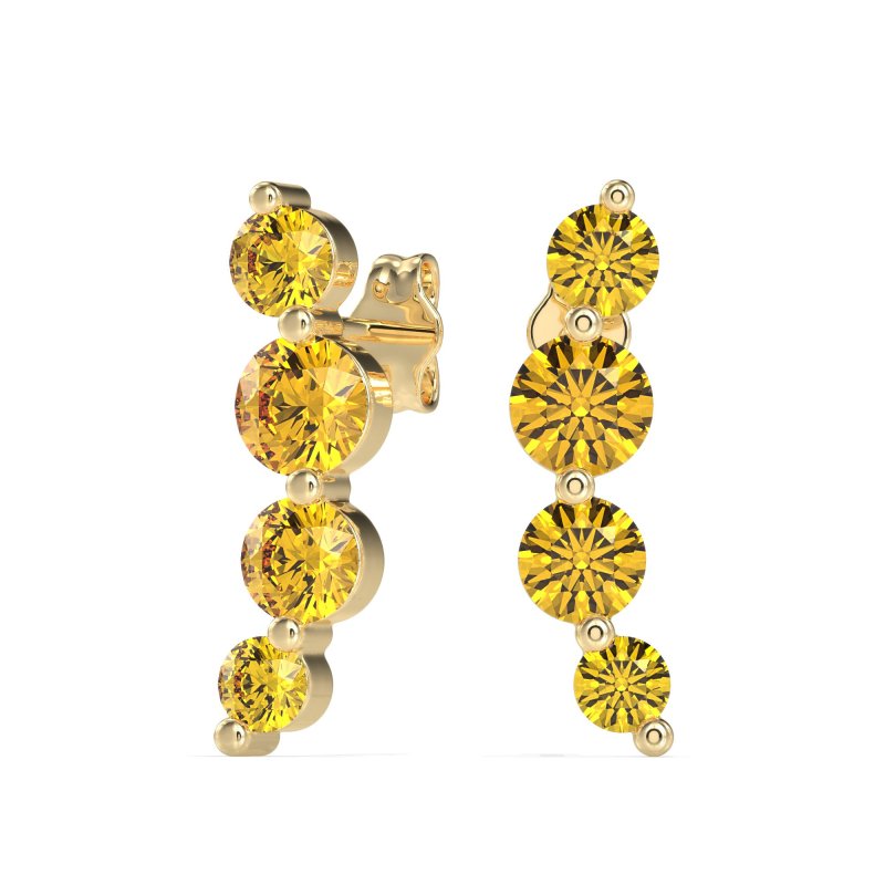 Graduated Ear Crawler Earrings