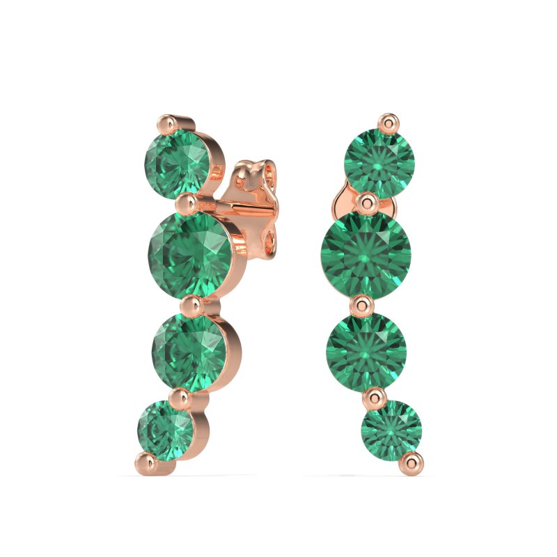 Graduated Ear Crawler Earrings