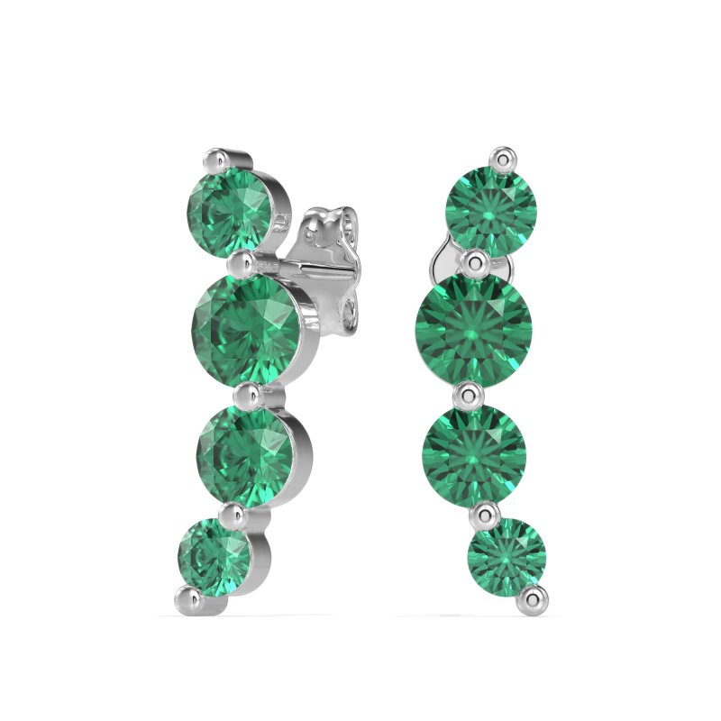 Graduated Ear Crawler Earrings